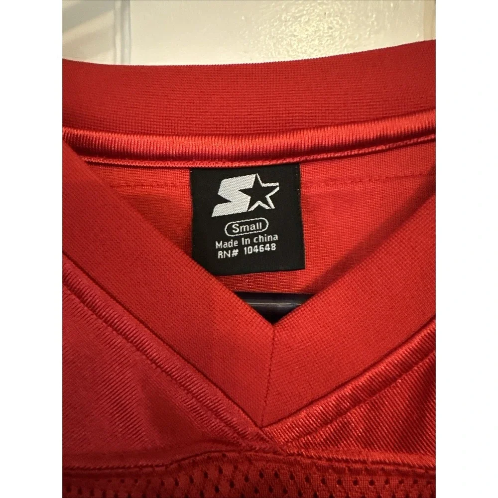 Starter VTG Ohio State Buckeyes Football #7 Jersey Mens S Uniform Shirt Red Mesh